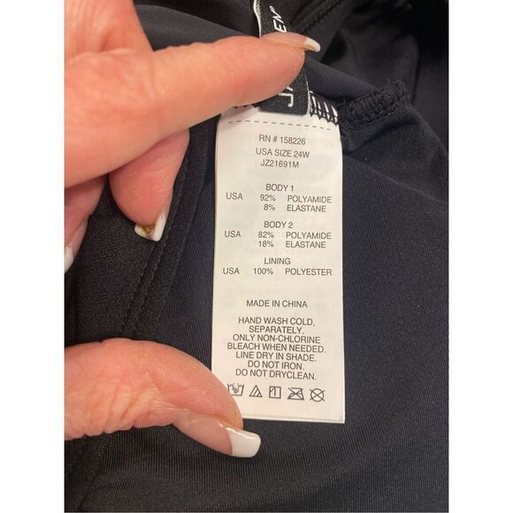 Jantzen Classic 1 Piece Swim Suit Wrap Ruched Adjustable Straps Bra - Picture 5 of 6